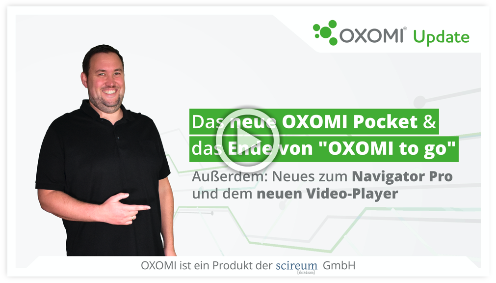 OXOMI Update neue Pocket Version und Ende to go
