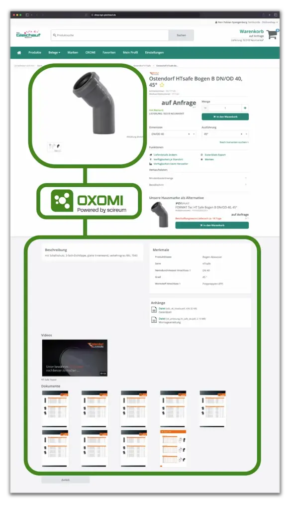 BGN Gleichauf Shop OXOMI Integration