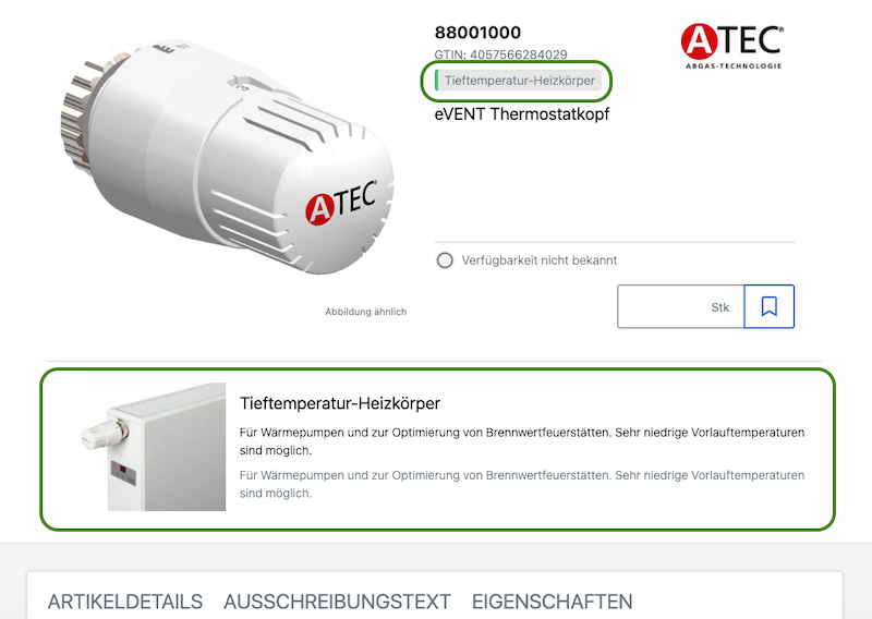 Serien auf OXOMI Datenblättern