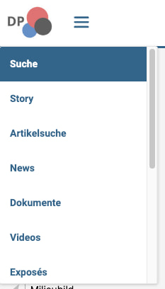 Portalseiten als Dropdown in OXOMI