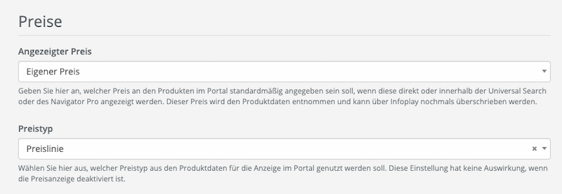 OXOMI Preistyp Preislinie