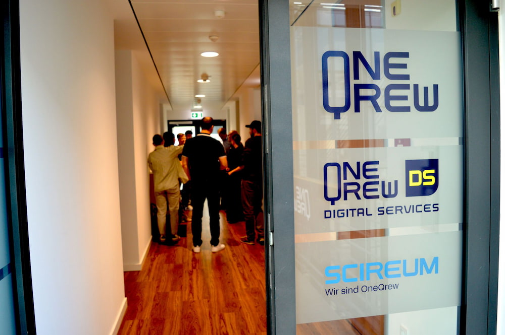 Eingang scireum neues Büro